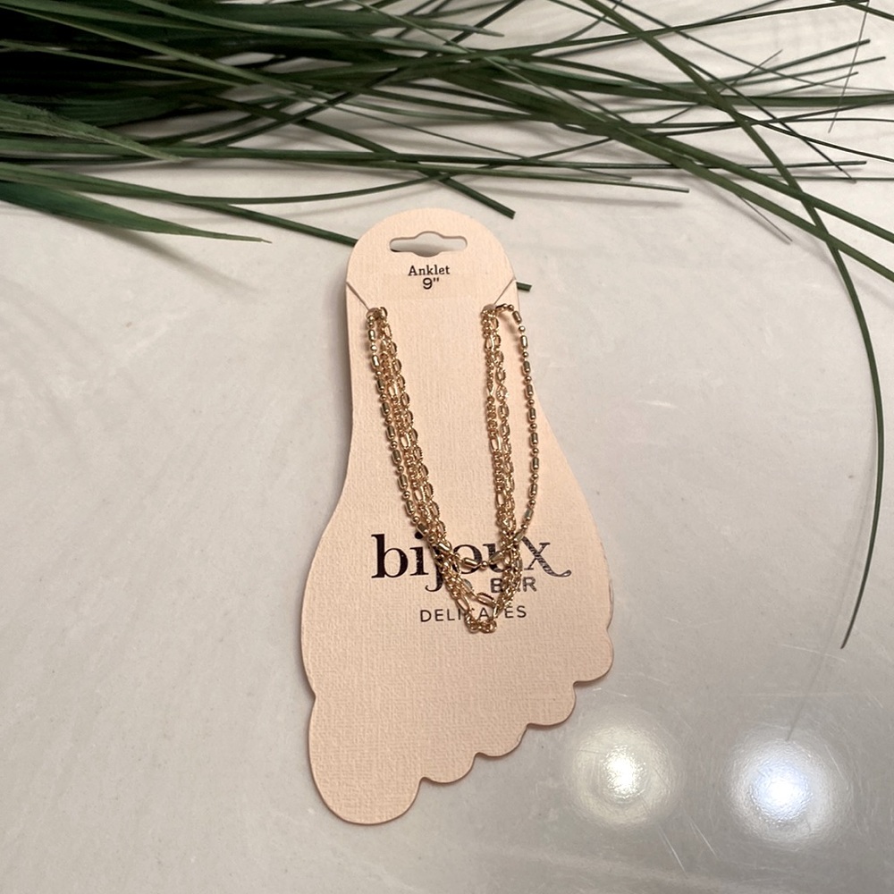 Bijoux bar anklet set